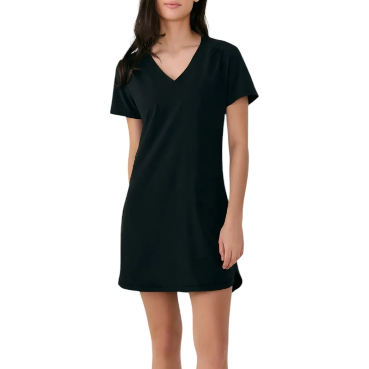 Lolë Sweaters|Shirts<Women's Momentum V-Neck Dress Black