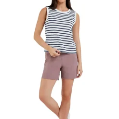 Fig Clothing Sweaters|Shirts<Women's NEWPORT Sleeveless Top White-Night Stripe