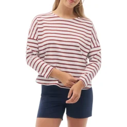 Fig Clothing Sweaters|Shirts<Women's NEWPORT 7/8 Sleeves Breton Top