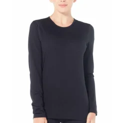 Icebreaker Boxers And Panties|Shirts And Sports Bras<Women's 200 Oasis Long Sleeve T-Shirt Black