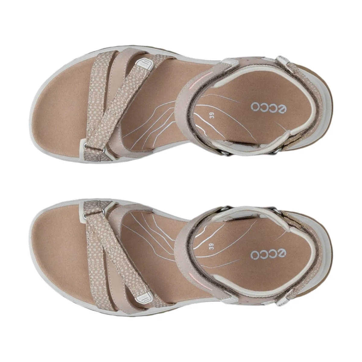Ecco Casual Shoes|Sandals And Mules<Women's Offroad Roam Outdoor Sandals Nude/Limeston