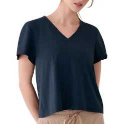 Lolë Sweaters|Shirts<Women's Olivie V-neck T-Shirt Outerspace
