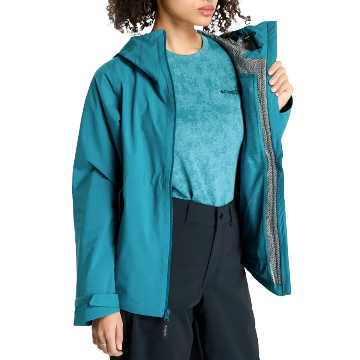 Columbia Insulated Jackets|Windbreaker Jackets<Women's Omnitech Ampli-Dry II Shell Jacket River Blue