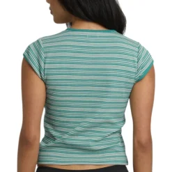 Billabong Sweaters|Shirts<Women's Oslo Short-Sleeved Top Bay Blue