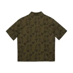 Hooké Waders And Wading Boots|Fishing Shirts And T-Shirts<Women's Oversized Yellow Iris Short Sleeve Shirt Dark Olive