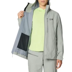 Mountain Hardwear Insulated Jackets|Windbreaker Jackets<Women's Ozonic™ Stretch Jacket Half Moon Grey