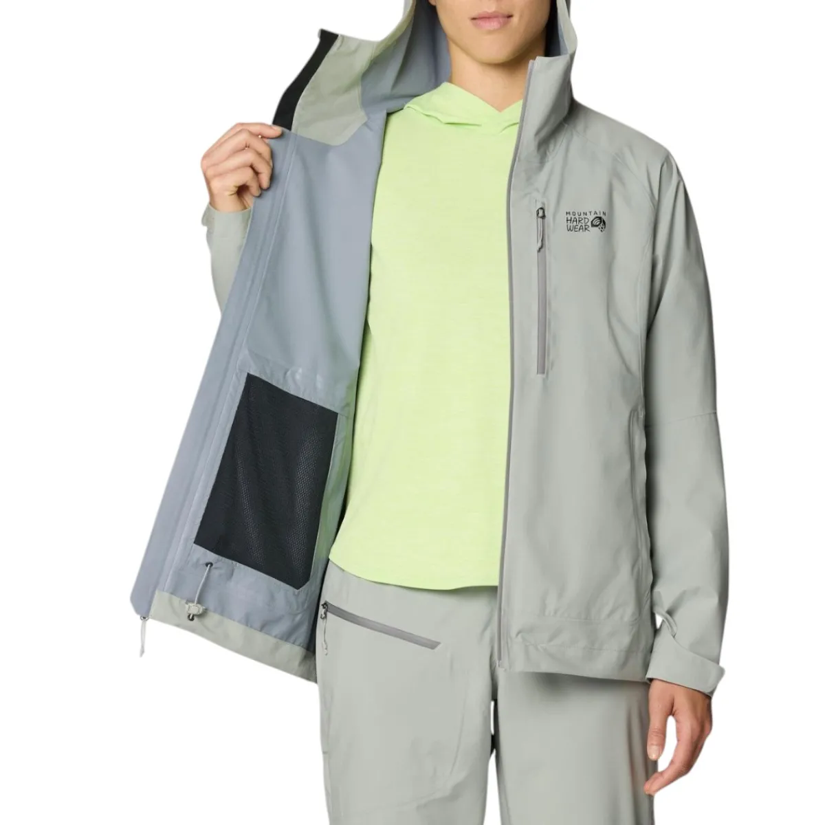 Mountain Hardwear Insulated Jackets|Windbreaker Jackets<Women's Ozonic™ Stretch Jacket Half Moon Grey