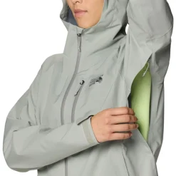 Mountain Hardwear Insulated Jackets|Windbreaker Jackets<Women's Ozonic™ Stretch Jacket Half Moon Grey