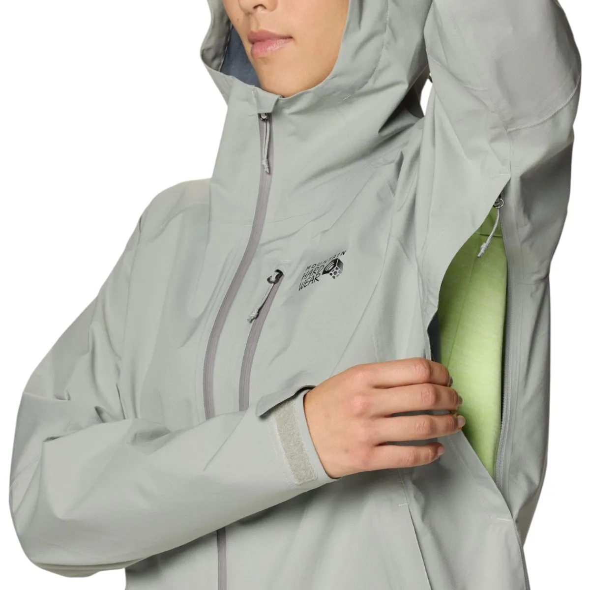 Mountain Hardwear Insulated Jackets|Windbreaker Jackets<Women's Ozonic™ Stretch Jacket Half Moon Grey