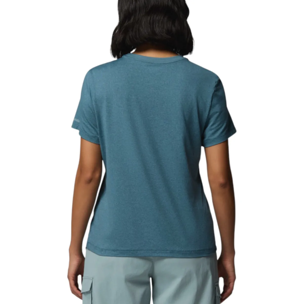 Columbia Sweaters|Shirts<Women's Parsons Point™ Short Sleeve Logo T-Shirt Everblue Heather