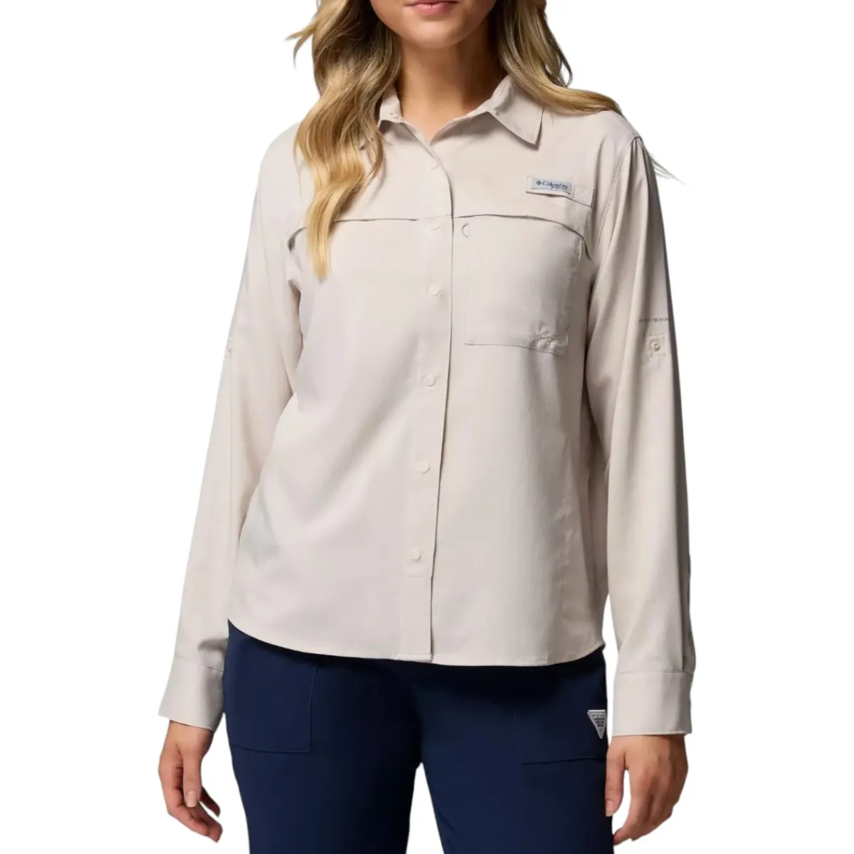 Columbia Sweaters|Shirts<Women's PFG Castback™ Woven Long Sleeve Shirt Dark Stone