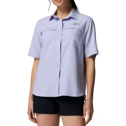 Columbia Sweaters|Shirts<Women's PFG Castback™ Woven Short Sleeve Shirt Twilight