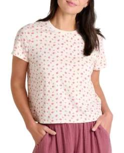 Toad and Co. Sweaters|Shirts<Women's Re-Form Crew T-Shirt Salt Print