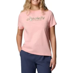 Columbia Sweaters|Shirts<Women's Rolling Bend™ Graphic Short Sleeve Shirt Pink Sand