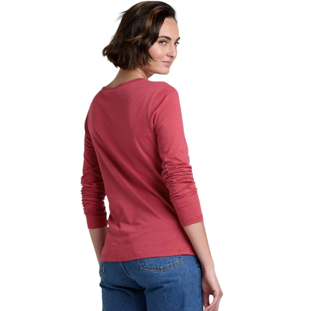 Toad and Co. Sweaters|Shirts<Women's Rose Long Sleeve Tee Cinnabar