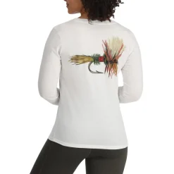 Simms Waders And Wading Boots|Fishing Shirts And T-Shirts<Women's Royal Wulff Fly LS T-Shirt White
