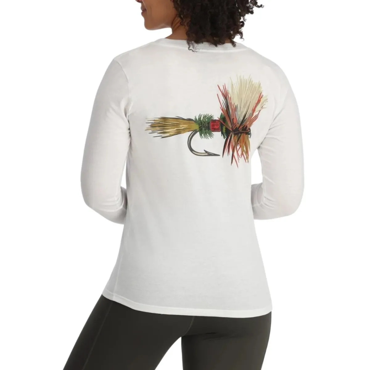 Simms Waders And Wading Boots|Fishing Shirts And T-Shirts<Women's Royal Wulff Fly LS T-Shirt White