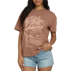 Billabong Sweaters|Shirts<Women's Sand To Surf T-Shirt Brownstone
