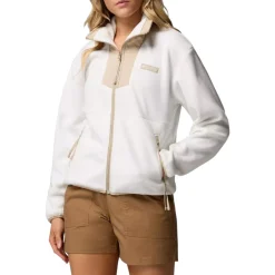 Columbia Sweaters|Shirts<Women's Sequoia Grove Full Zip Fleece Sea Salt, Ancient Fossil