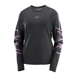 Salomon Sweaters|Shirts<Women's Shakeout Core Graphic Long Sleeve T-Shirt Deep Black