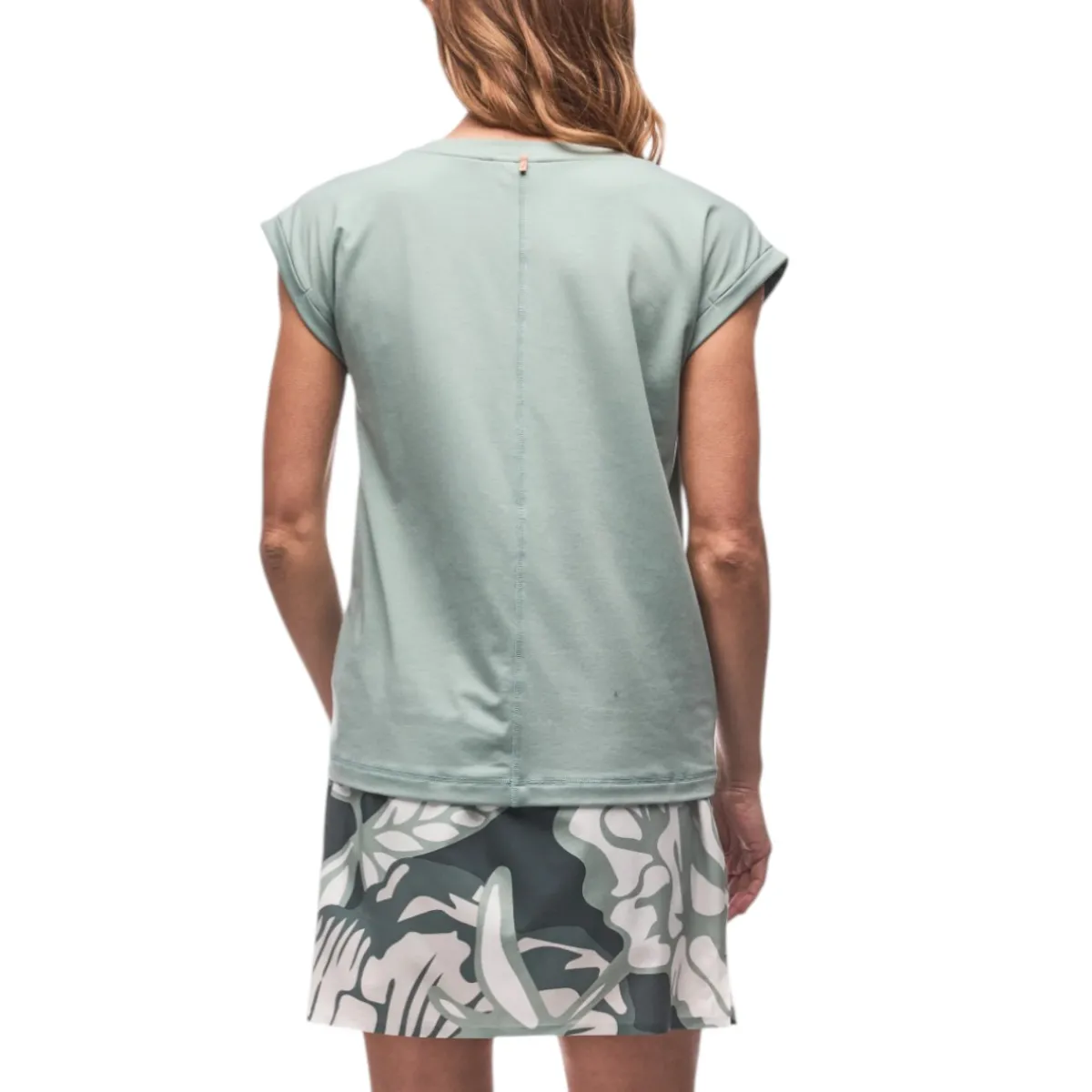 Indyeva Sweaters|Shirts<Women's Sofia III Short Sleeve Top Rosemary