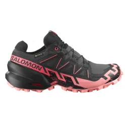 Salomon Casual Shoes|Sandals And Mules<Women's SPEEDCROSS 6 Gore-tex Trail Running Shoes Nine Iron / Black / Flamingo Pink