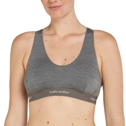 Icebreaker Boxers And Panties|Shirts And Sports Bras<Women's Sprite 125 Cool-Lite™ Merino Blend Racerback Bra Gritstone Heather