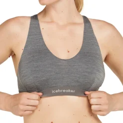 Icebreaker Boxers And Panties|Shirts And Sports Bras<Women's Sprite 125 Cool-Lite™ Merino Blend Racerback Bra Gritstone Heather