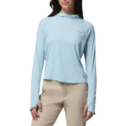 Columbia Sweaters|Shirts<Women's Stealth Spring™ Long Sleeve Hoodie Marine Light