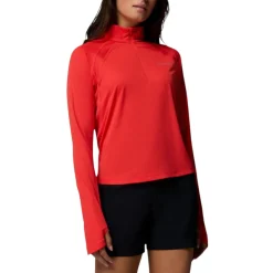 Columbia Sweaters|Shirts<Women's Stealth Spring™ Long Sleeve Half Zip Shirt Poppy Red