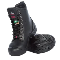 Pilote & Filles Safety Equipment|Safety Shoes<Women's Steel Cap Safety Boots Black