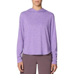 Mountain Hardwear Sweaters|Shirts<Women's Sunblocker Long Sleeve Hoodie Harbor Violet