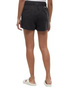 Tentree Sweaters|Shirts<Women's Tencel Instow Shorts Meteorite Black