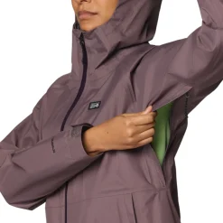 Mountain Hardwear Insulated Jackets|Windbreaker Jackets<Women's Threshold™ Rain Jacket Purple Sage