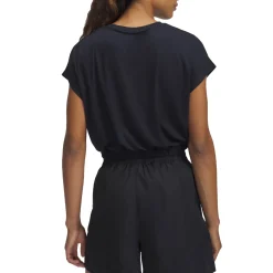 Under Armour Sweaters|Shirts<Women's UA Motion Bubble Hem Short Sleeve Black / Jet Gray