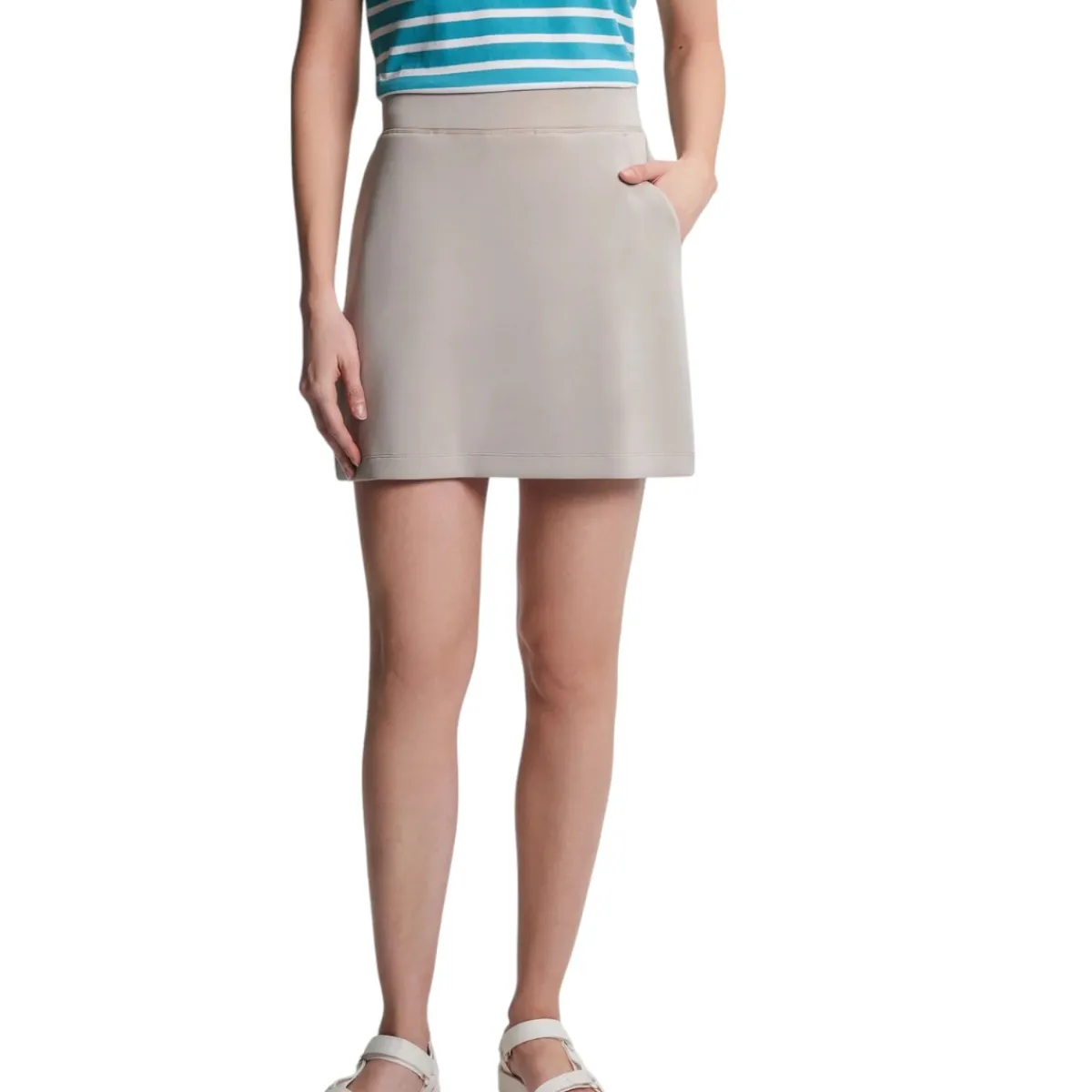 Fig Clothing Sweaters|Shirts<Women's VERO Skort Mocha latte