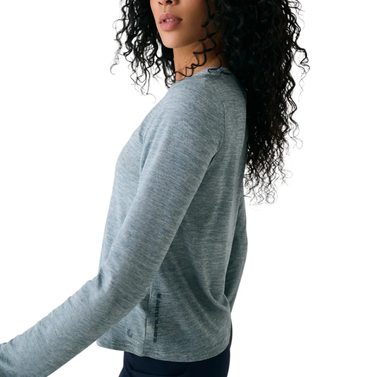 Lolë Sweaters|Shirts<Women's Vital Long Sleeves T-Shirt Seagreen Heather