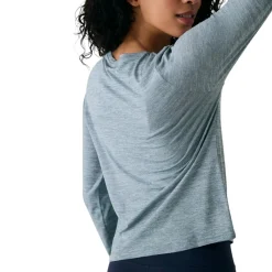 Lolë Sweaters|Shirts<Women's Vital Long Sleeves T-Shirt Seagreen Heather