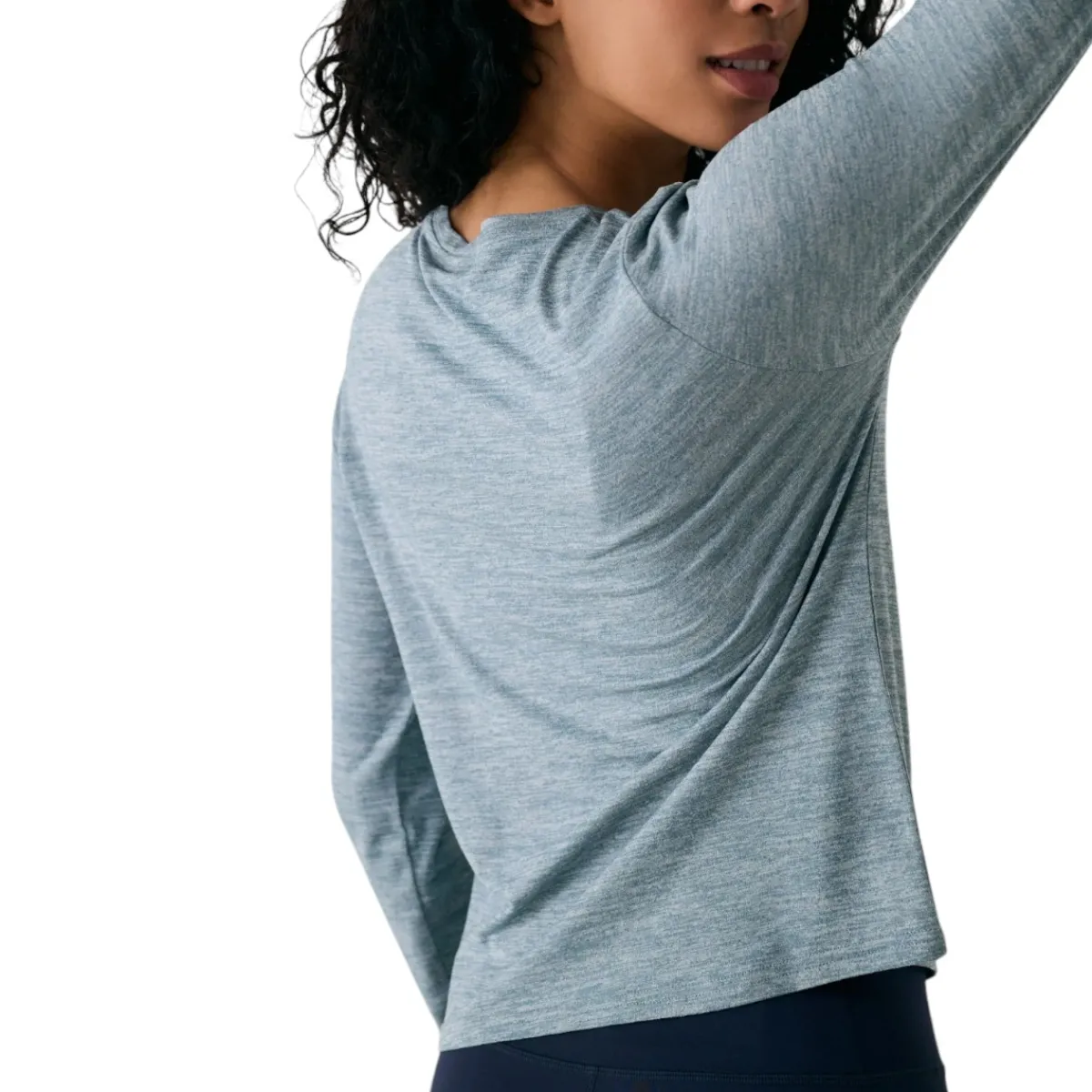 Lolë Sweaters|Shirts<Women's Vital Long Sleeves T-Shirt Seagreen Heather