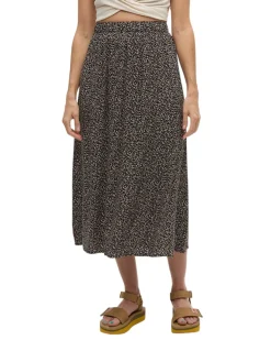 Tentree Sweaters|Shirts<Women's Yaletown Skirt Meteorite Black Scattered Dot