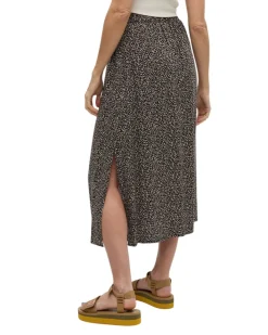 Tentree Sweaters|Shirts<Women's Yaletown Skirt Meteorite Black Scattered Dot